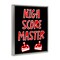 Stupell Industries High Score Master Gamer Floating Frame, design by Marcus Prime